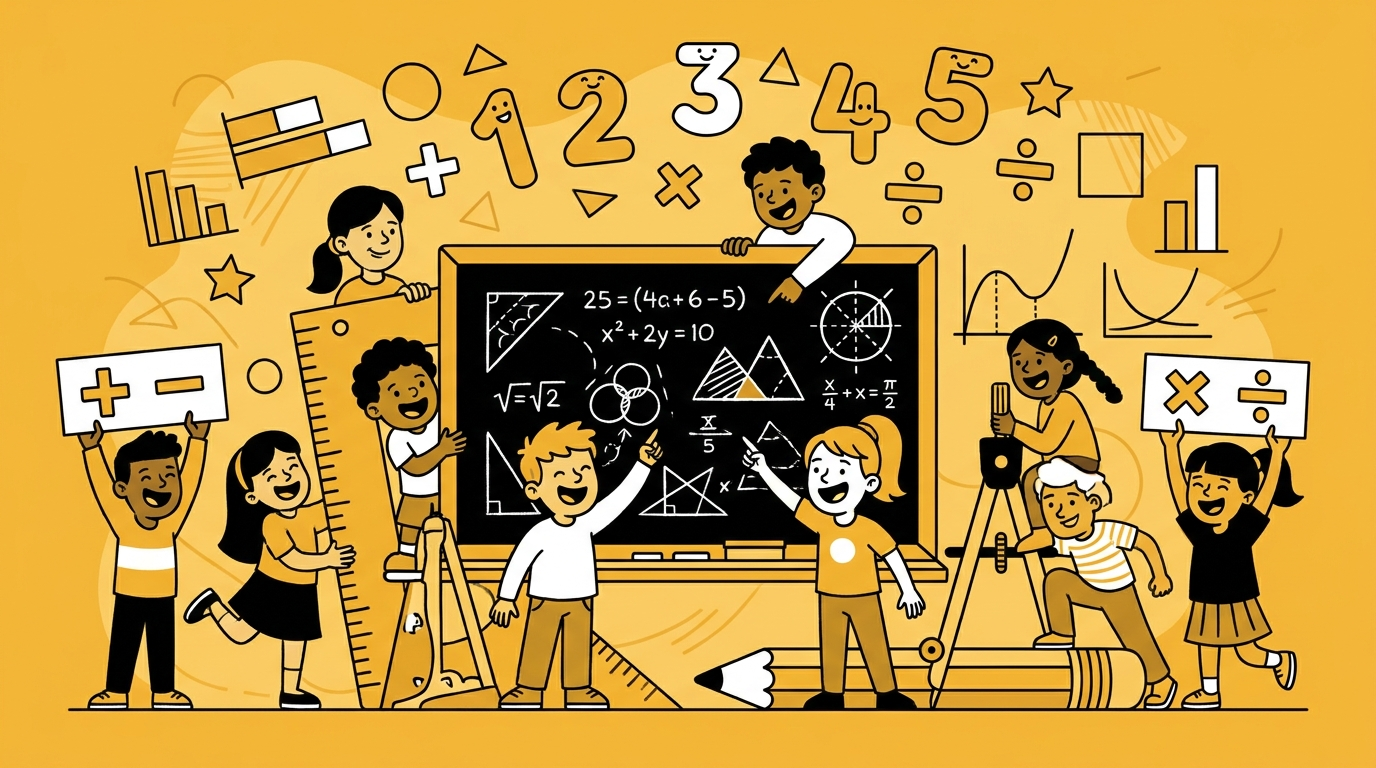 Children excited about learning mathematics