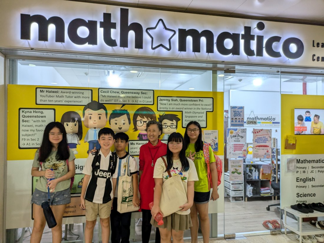 Students outside the Mathmatico Learning Centre